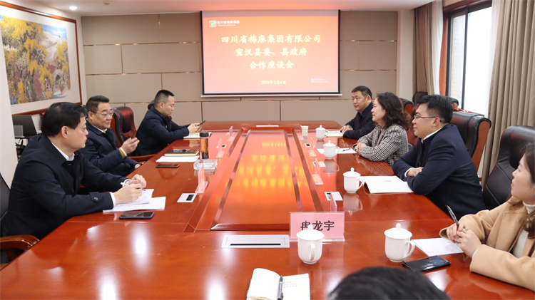 集團(tuán)公司召開與宣漢縣委、縣政府合作座談會(huì)